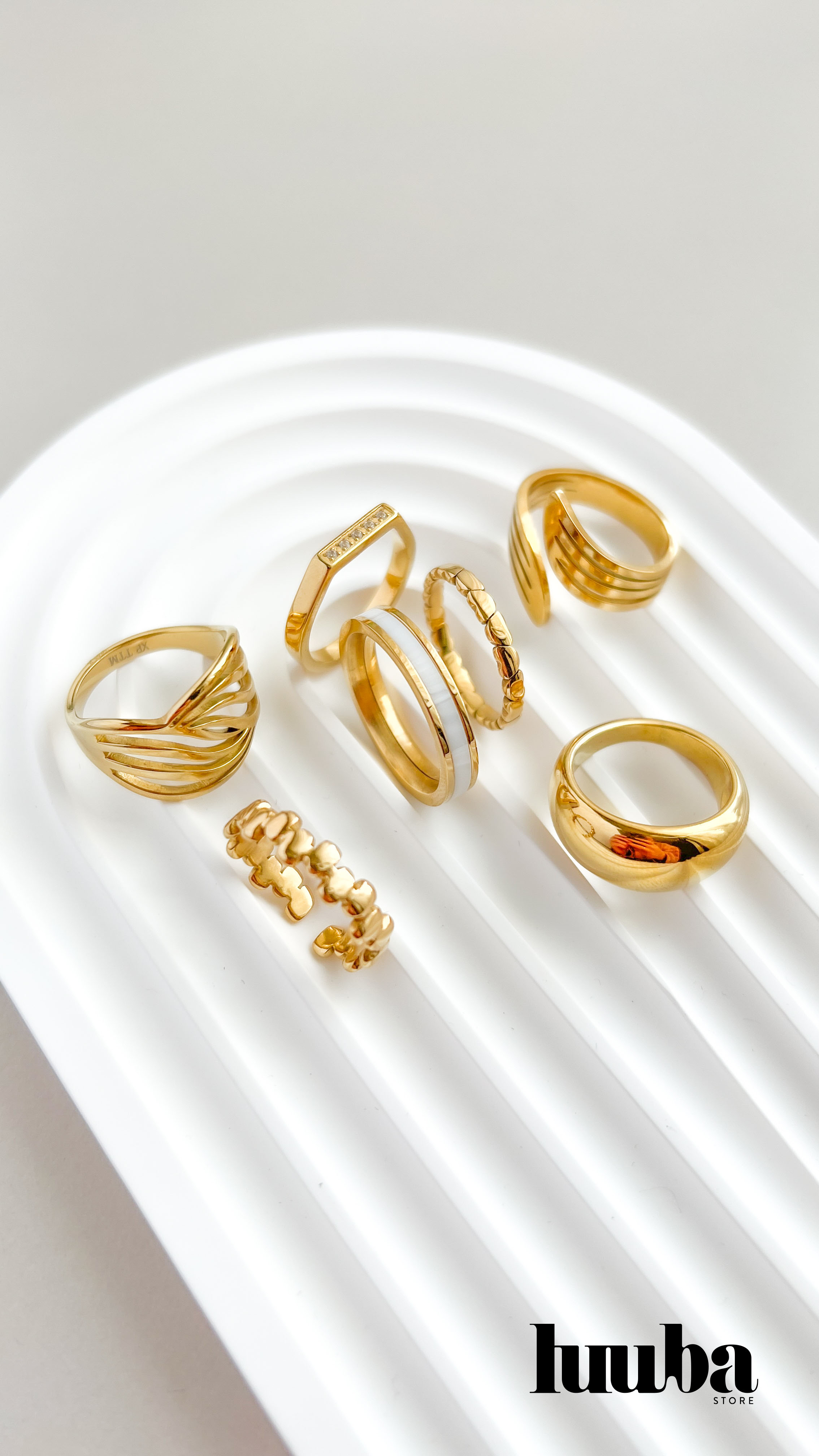 Pierścionek pozłacany