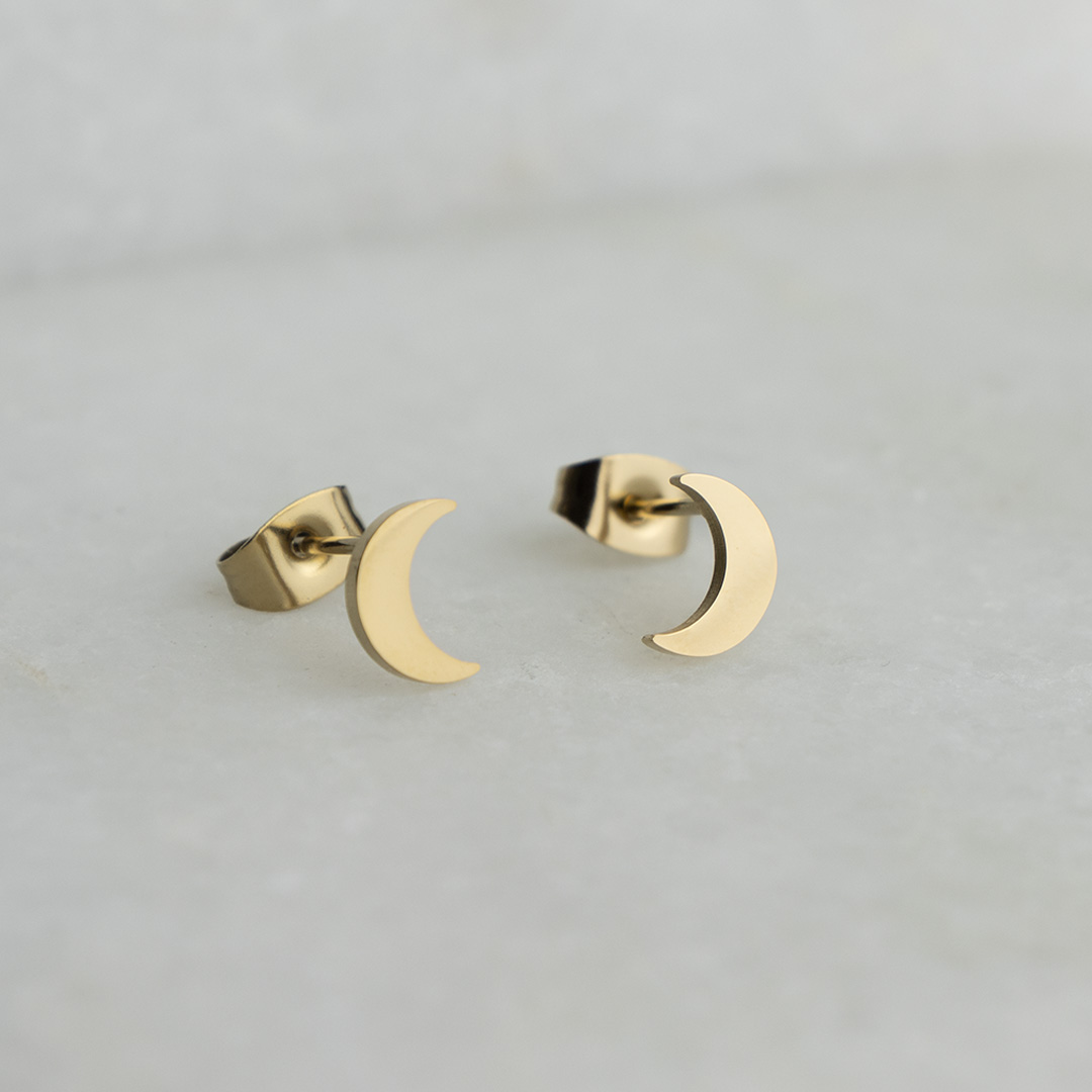 Kolczyki księżyce stal chirurgiczna