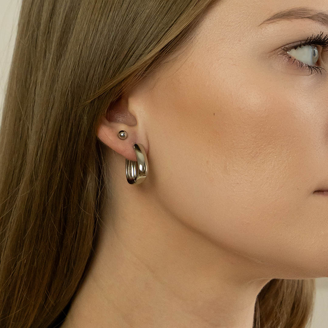 Zaokrąglone kolczyki