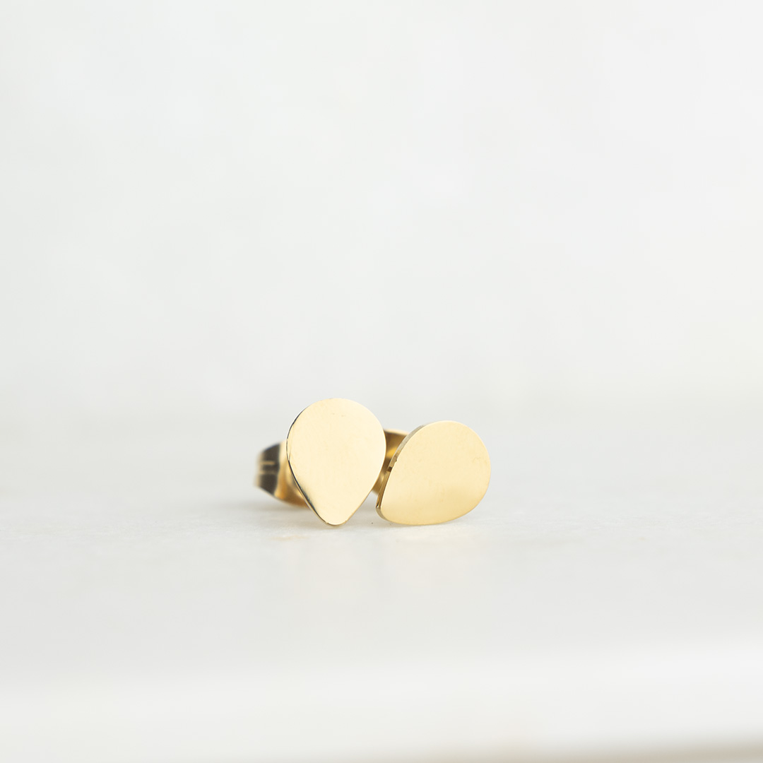 Kolczyki sztyfty łezki stal chirurgiczna