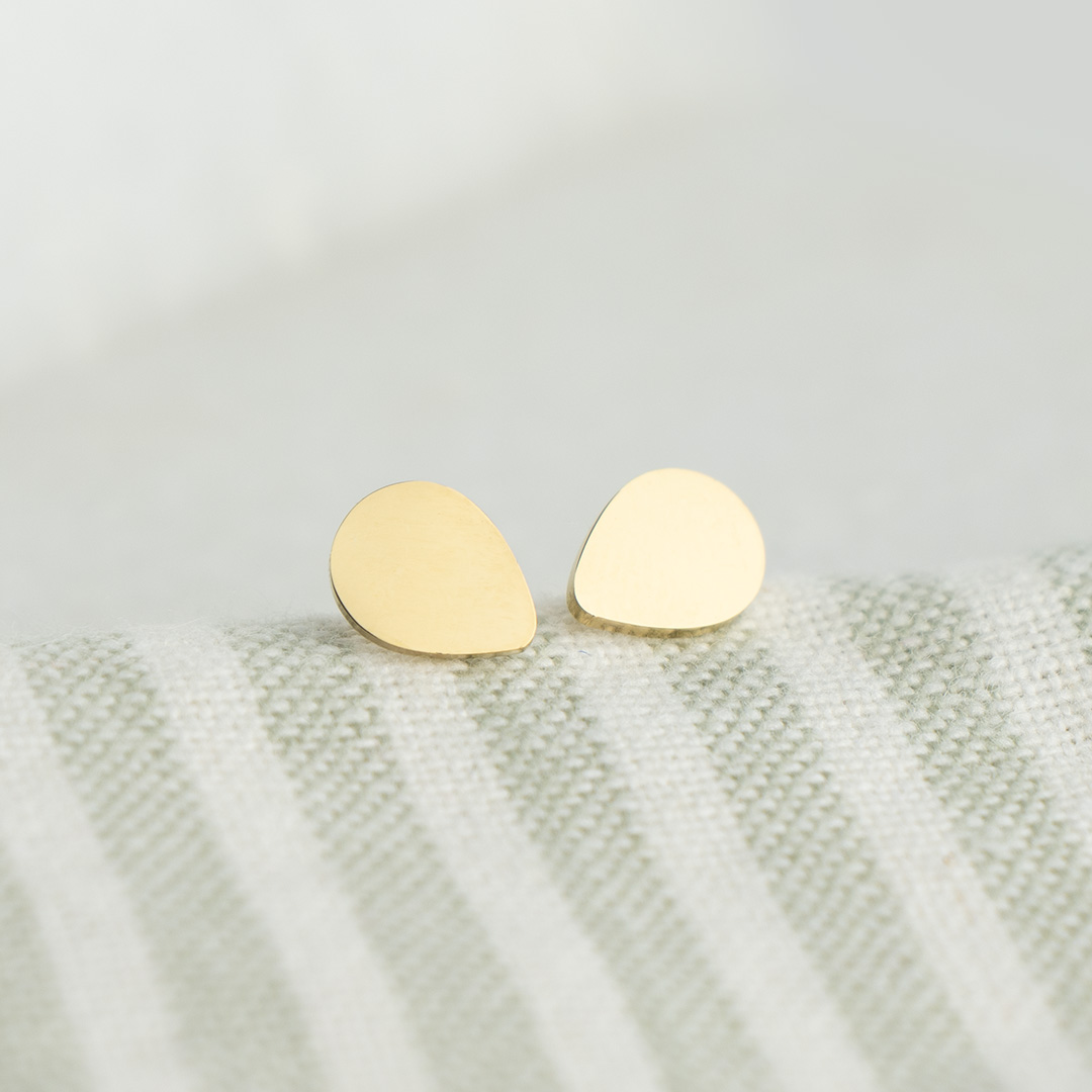 Kolczyki sztyfty łezki stal chirurgiczna