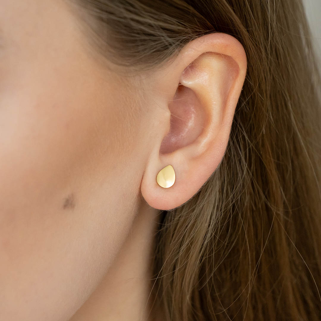 Kolczyki sztyfty łezki stal chirurgiczna