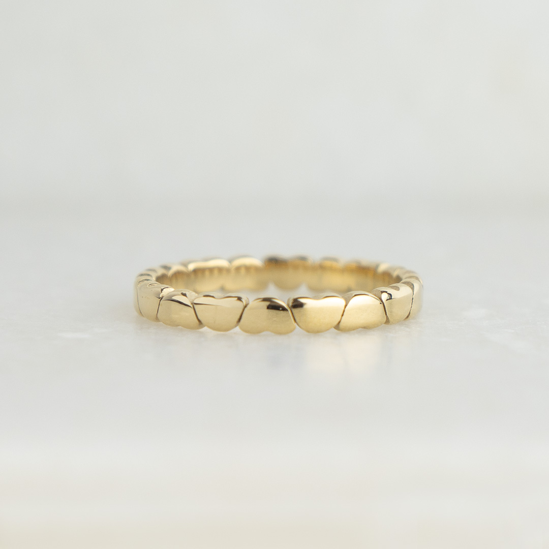 Pierścionek o delikatnym wzorze stal chirurgiczna