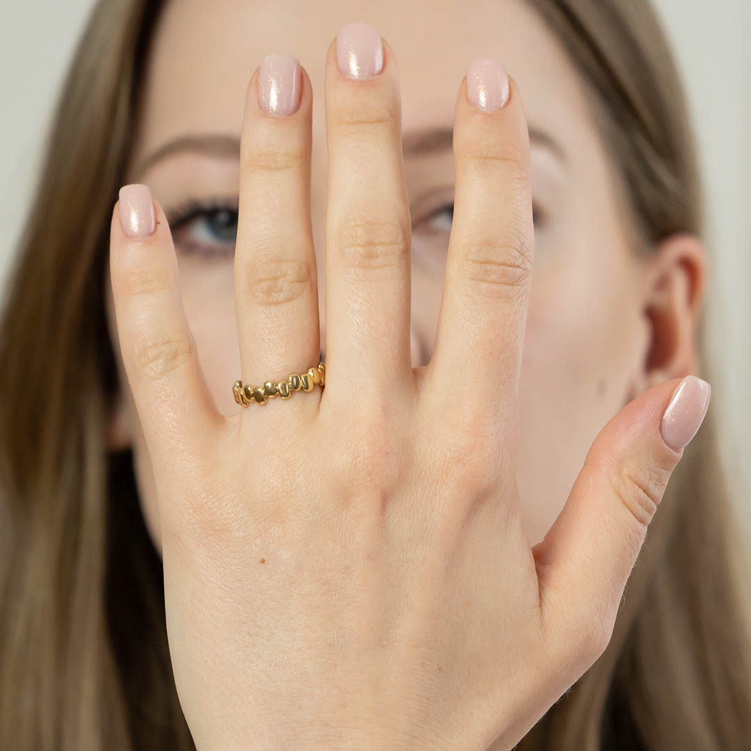 Pierścionek regulowany  stal chirurgiczna