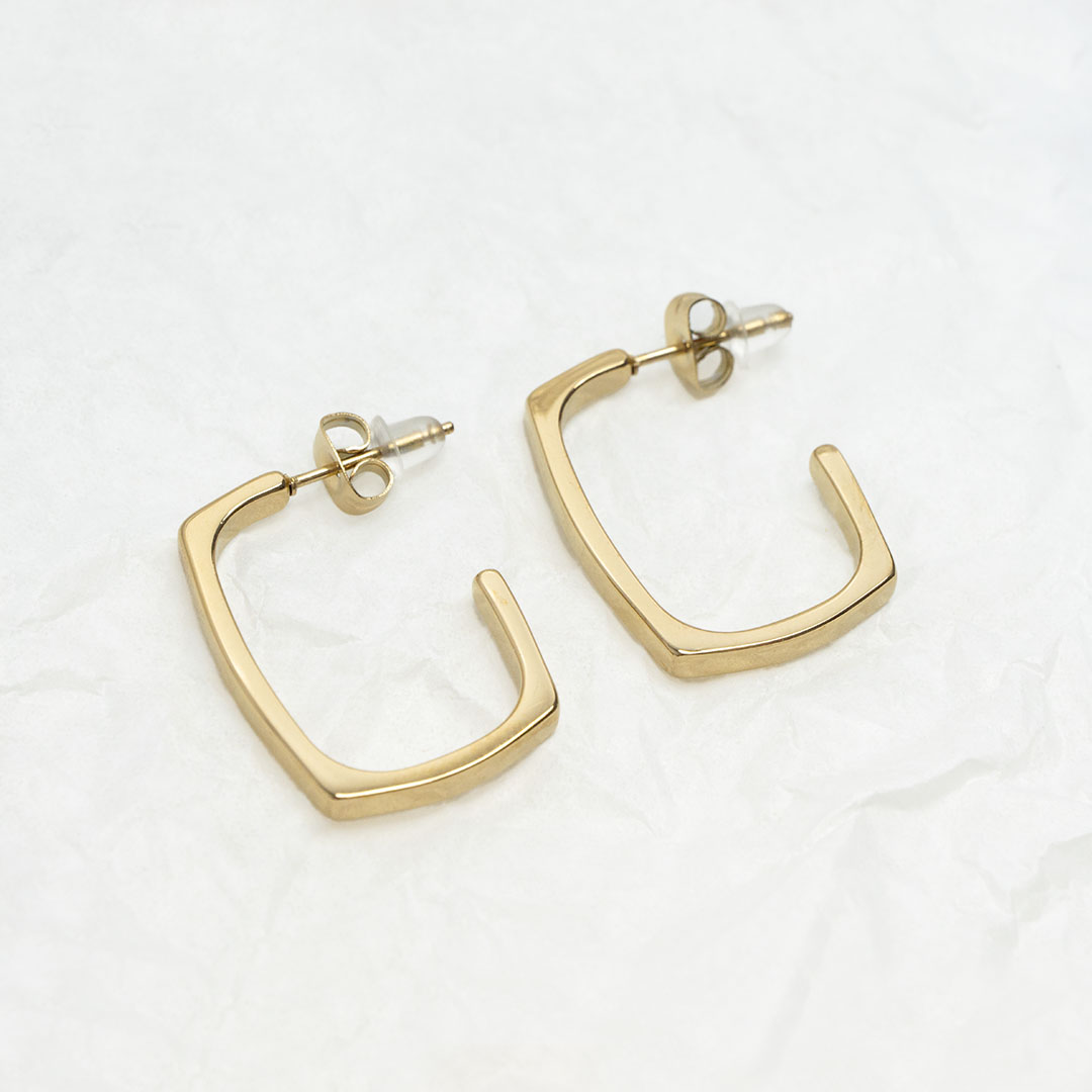 Kolczyki prostokątne 