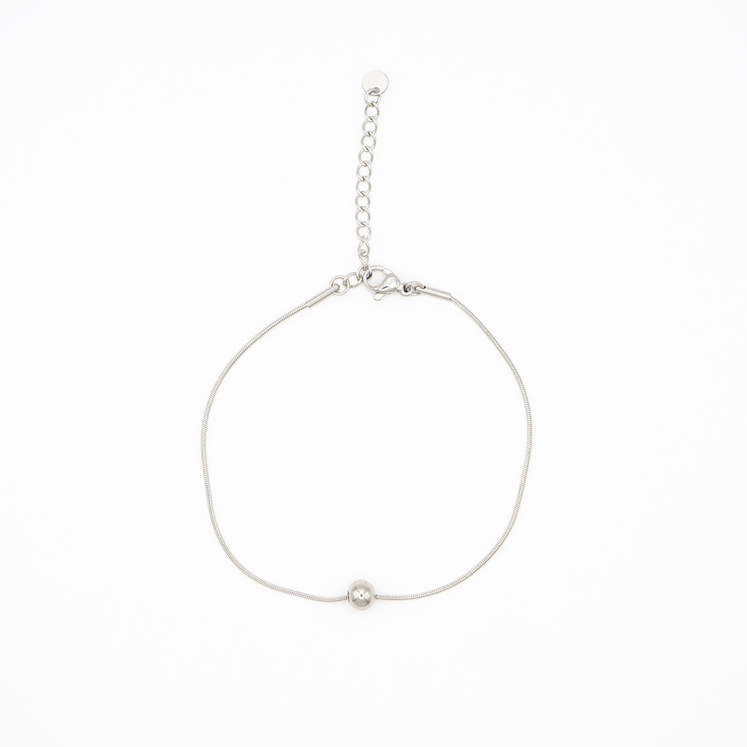 Bransoletka żmijka z kulką