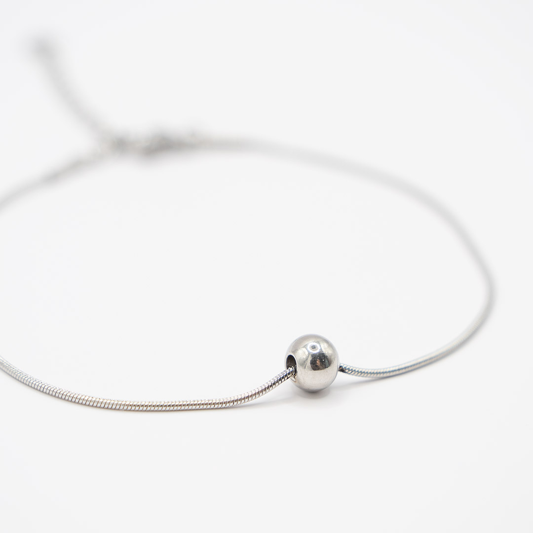 Bransoletka żmijka z kulką