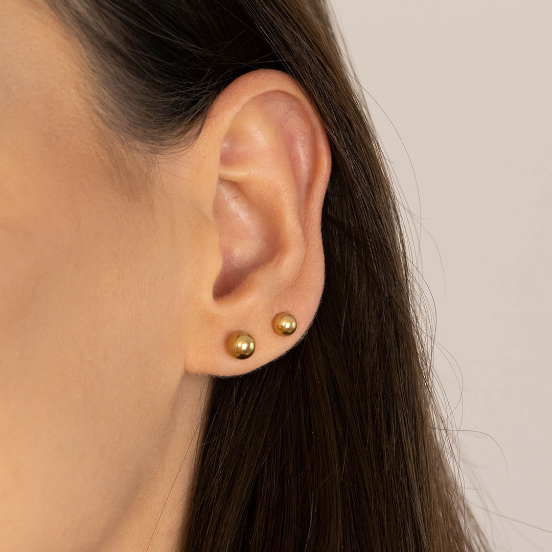 Kolczyki kulki 6 mm stal chirurgiczna