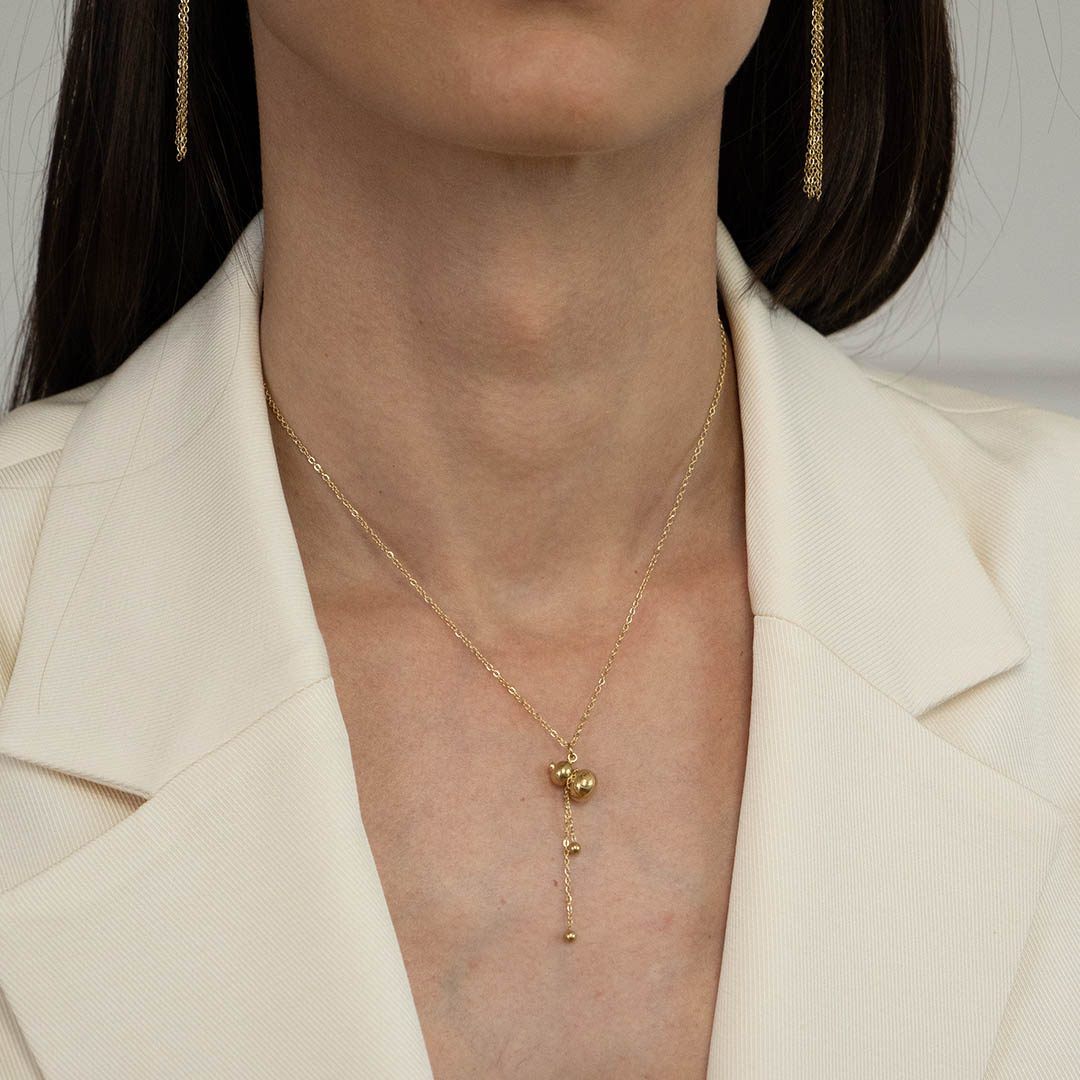 Naszyjnik z zawieszką stal szlachetna