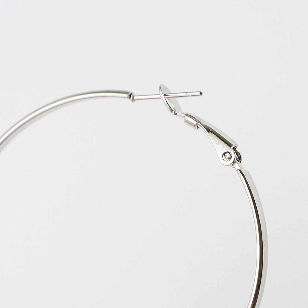 Duże kolczyki koła 5 cm stal chirurgiczna