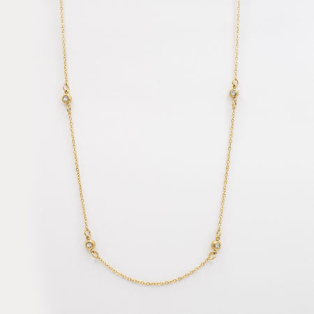 Delikatny naszyjnik z cyrkoniami