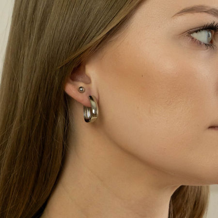 Zaokrąglone kolczyki