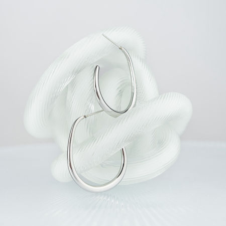 Owalne kolczyki wiszące