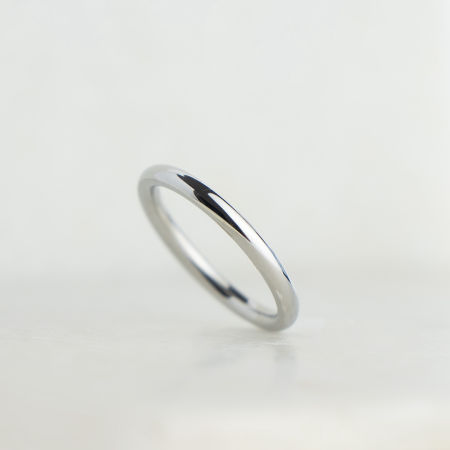 Gładki pierścionek obrączka