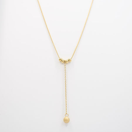 Naszyjnik krawatka z kulkami