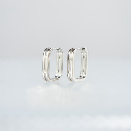 Kolczyki prostokątne