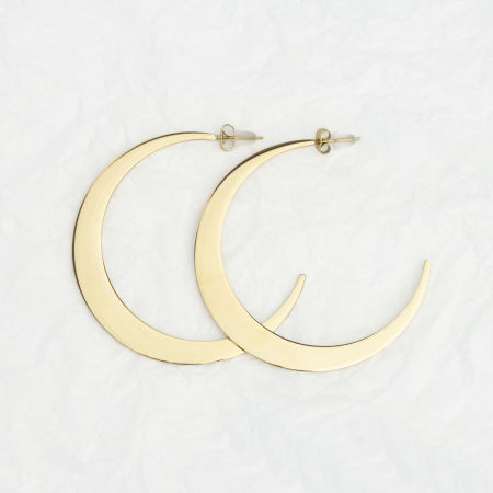 Duże kolczyki półksiężyce MOON