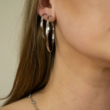 Kolczyki wiszące koła 35 mm