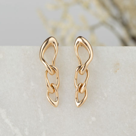 Eleganckie wiszące kolczyki łańcuszki