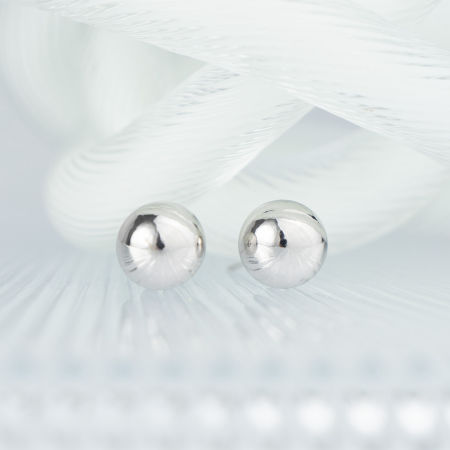 Większe kolczyki kulki 9 mm