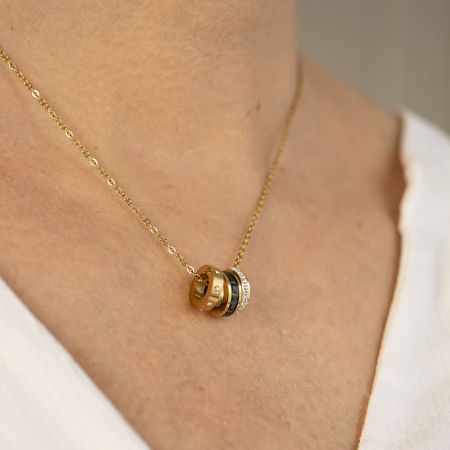 Naszyjnik z okrągłymi zawieszkami
