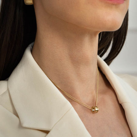 Naszyjnik podwójny z zawieszką