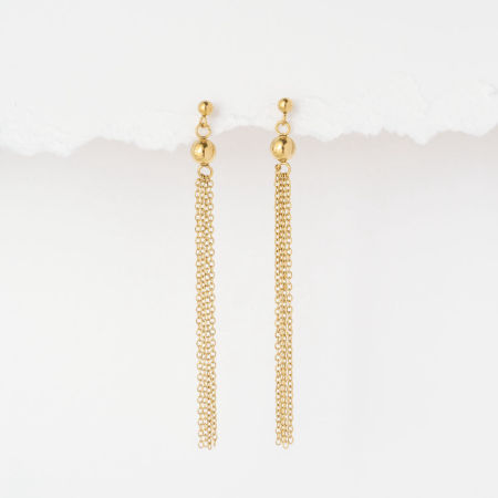 Kolczyki wiszące łańcuszki