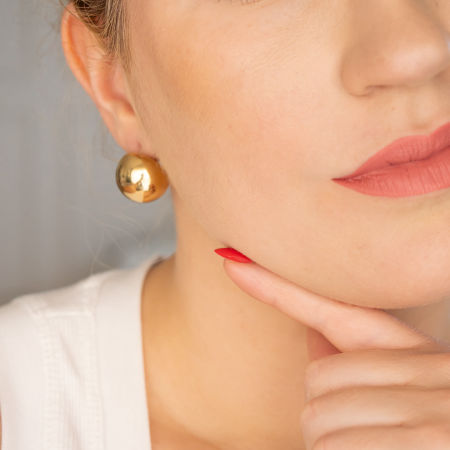 Duże kolczyki kulki