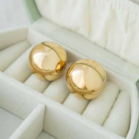 Duże kolczyki kulki