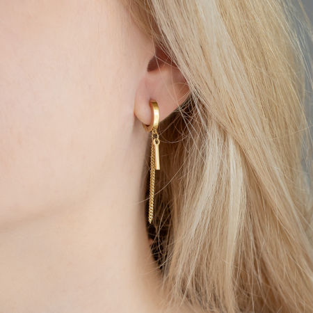 Kolczyki z wiszącymi łańcuszkami
