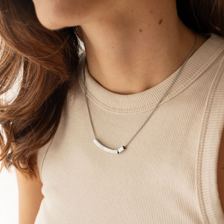 Naszyjnik z podwójną zawieszką