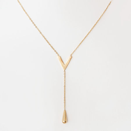 Naszyjnik z krawatką i zawieszką