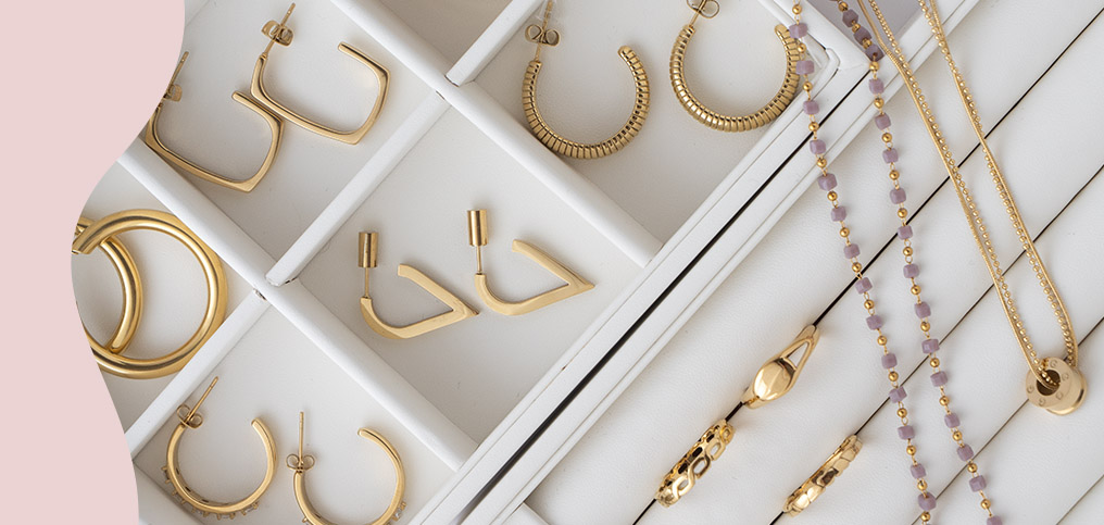 biżuteria na co dzień stal chirurgiczna pozłacane pierścionki nowoczesne